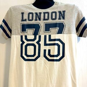 Cotton On Co:Lab Mens Gray White Graphic T-shirt Size M